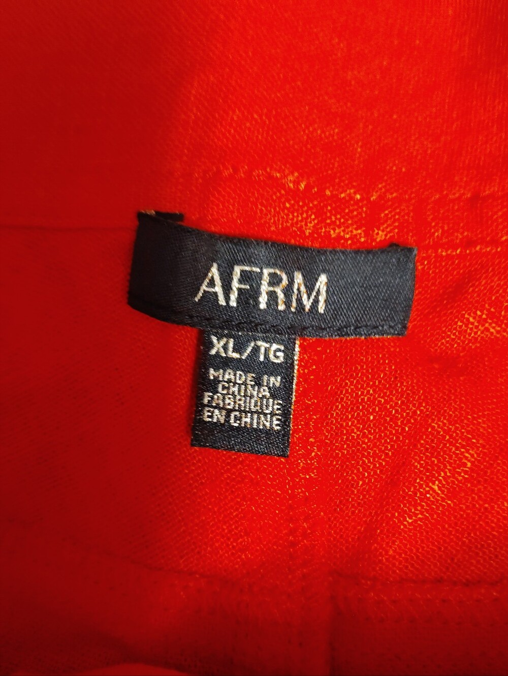 Nwt Women's XL AFRM Women's Red Chinos Pants Retail $98 - Picture 2 of 8